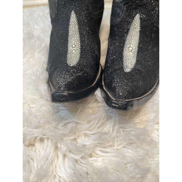 CORRECAMINOS Cowboy Boots  Exotic STINGRAY Leather Men's Size US  SIZE 8-8.5 - Picture 10 of 12